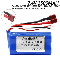 Upgraded 7.4V 3500mAh Li-ion battery for SCY-16101 SCY-16102 SCY-16103 SCY-16201 SCY-16301 SCY-16302 SCY-16303 R/C toy car parts
