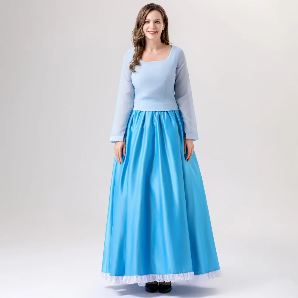 Adult Women's  Princ Dr loween Par Costume Fairy T Role-plang Clothing Mermaid Tail Evening Gown