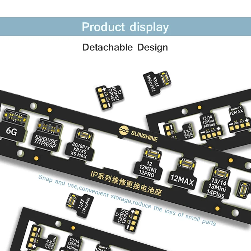 Sunshine IP Series Repair and Replace the Battery Holder Applicable to SS-908B Battery Contact Seat Replacement for IP6-14PM