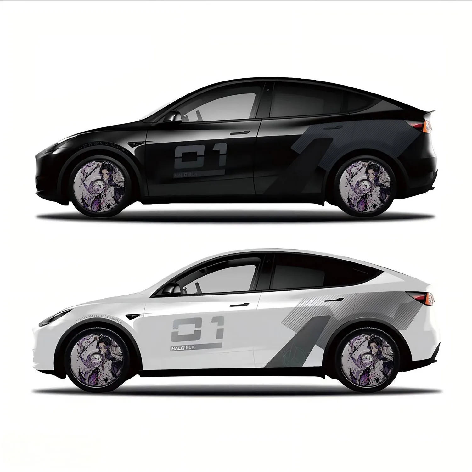 [Shinobu] Suitable for Tesla Wheel Hubs, Protective Covers, Model Y/Model 3/Model YL, with Multiple Patterns to Choose from, 1pc