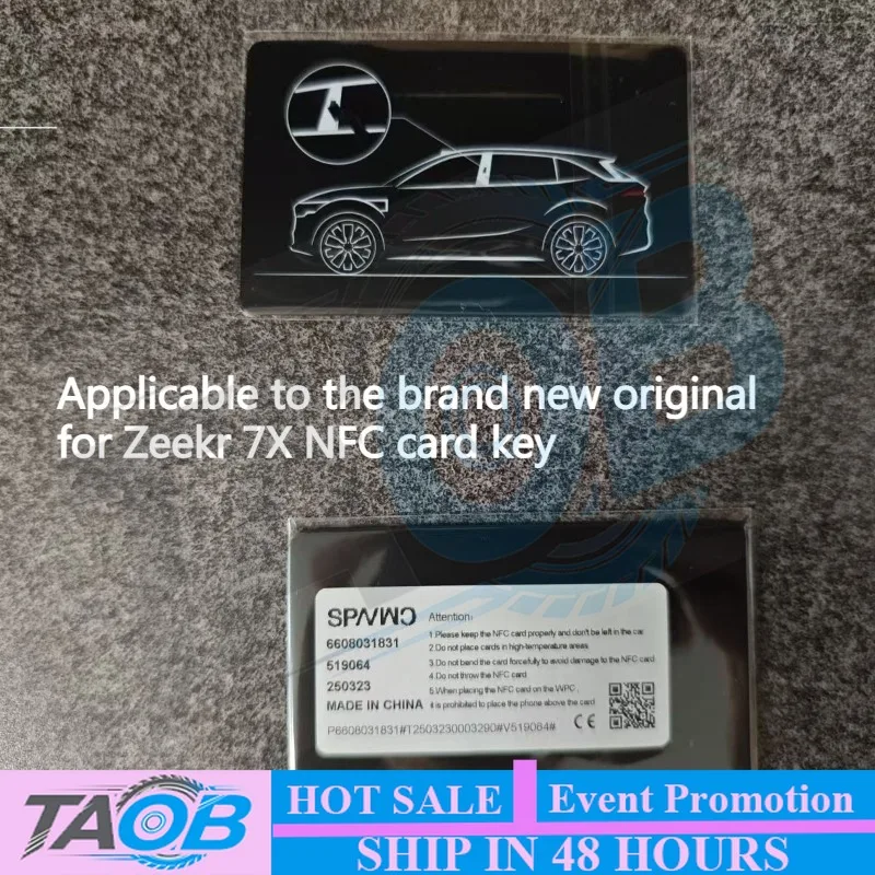 Applicable to the Brand New Original for Zeekr 7X NFC Card Key for Zeekr 7X Card Car Accessories