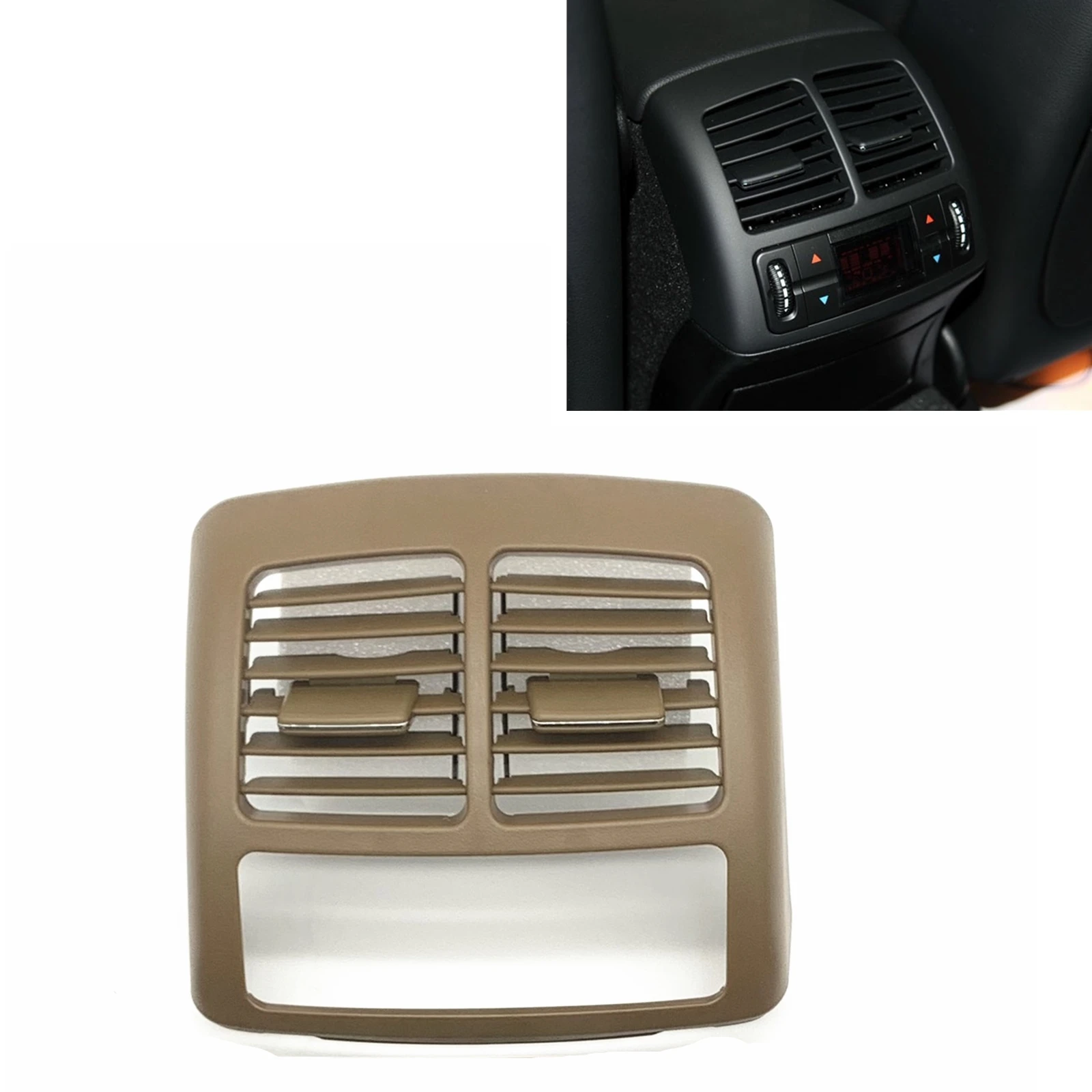 For Mercedes-Benz E Class W211 2003-2008 CLS Class W219 2007-2009 Rear A/C Air Vent Outlet Frame Grill Cover Trim