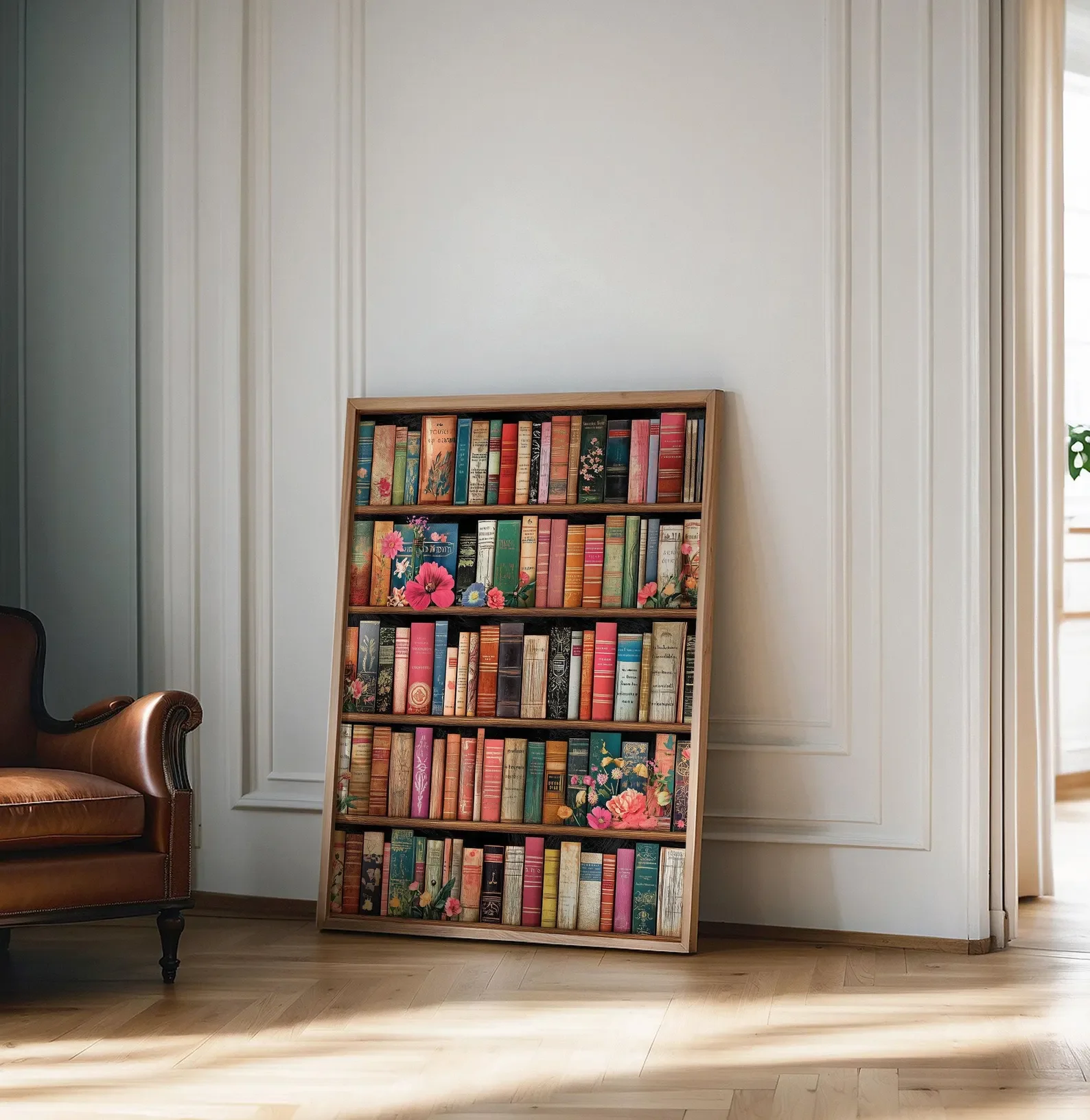 ملصق مكتبة عتيق، طباعة فنية للكتب، ملصق حائط للقراءة، هدية لمحبي الكتب، هدية القراءة، فن الحائط العتيق، عشاق الكتب الرجعية #1