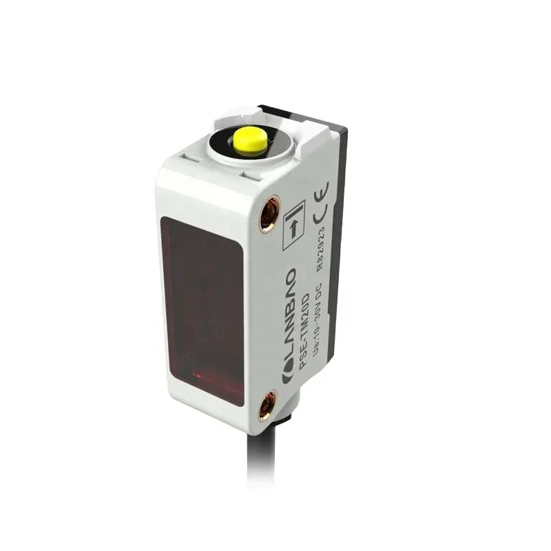 LANBAO PSE Series Square Through Beam Photoelectric Sensor One Click Setting Long Detection Distance 20m No Nc Switchable