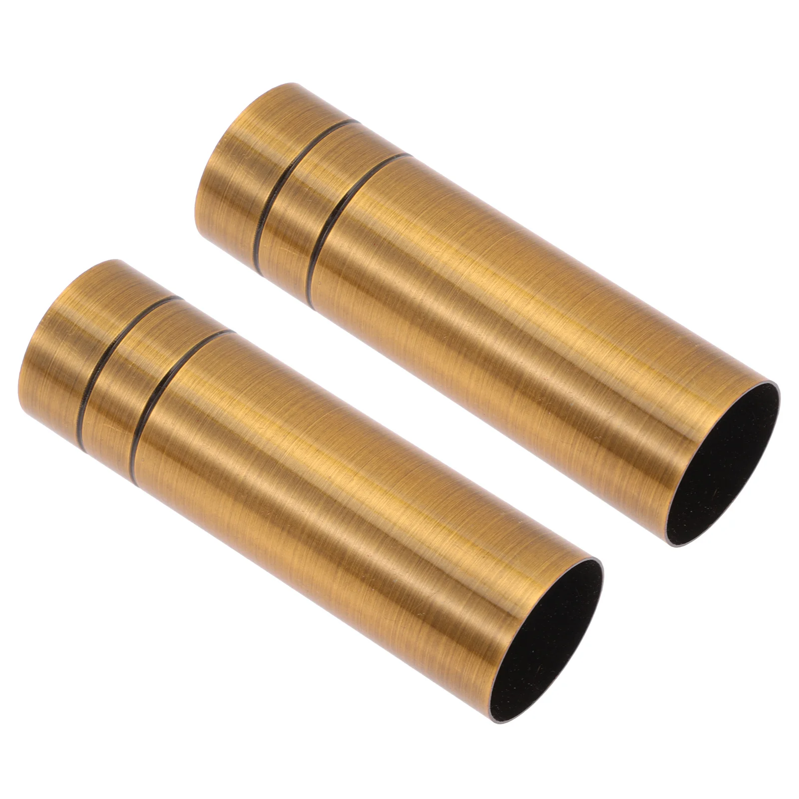 2Pcs Lamp Base Sleeve Golden Iron Chandelier Light Cover Replacement for Candelabra Crystal Chandelier Parts Decorative Bulb