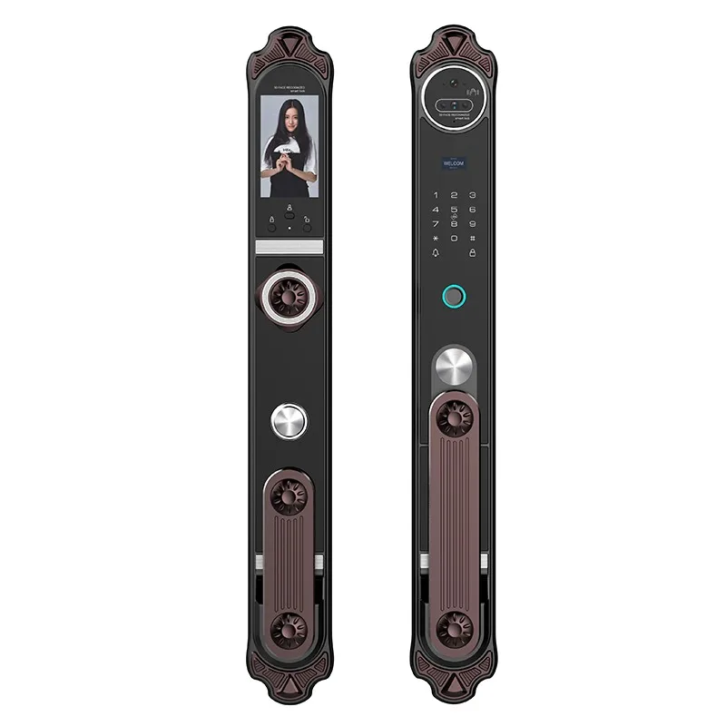 Villa Double Door Smart Door Keyless Entry Palm Vein 3D Face Recognition Fingerprint Home Anti-theft Password Waterproof A