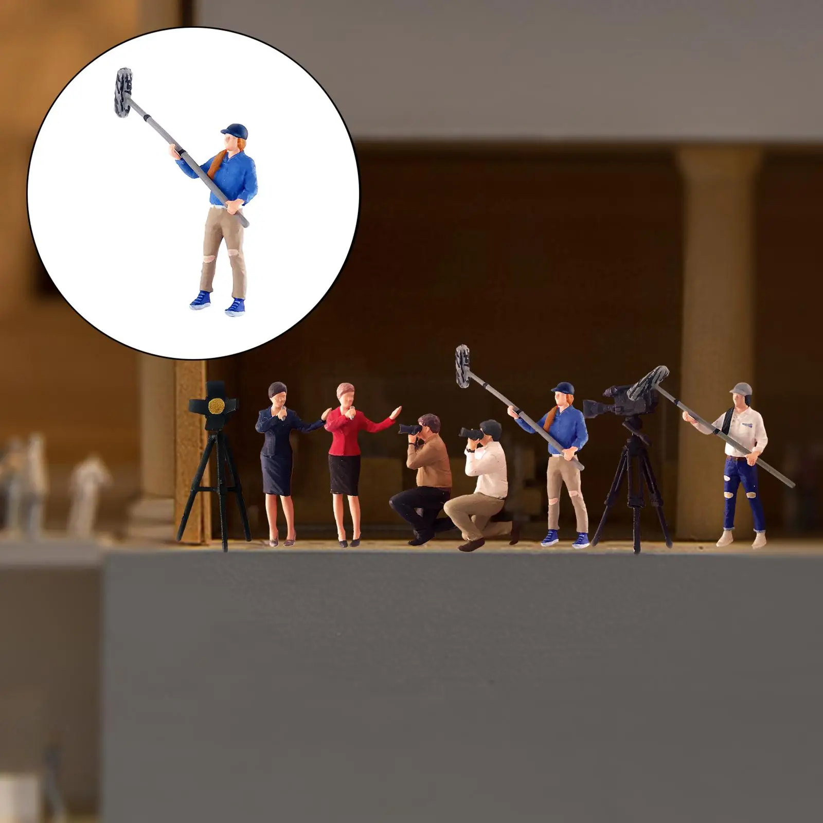 

Broadcast Figure People Model Live Streaming Scene for Collections Dioramas