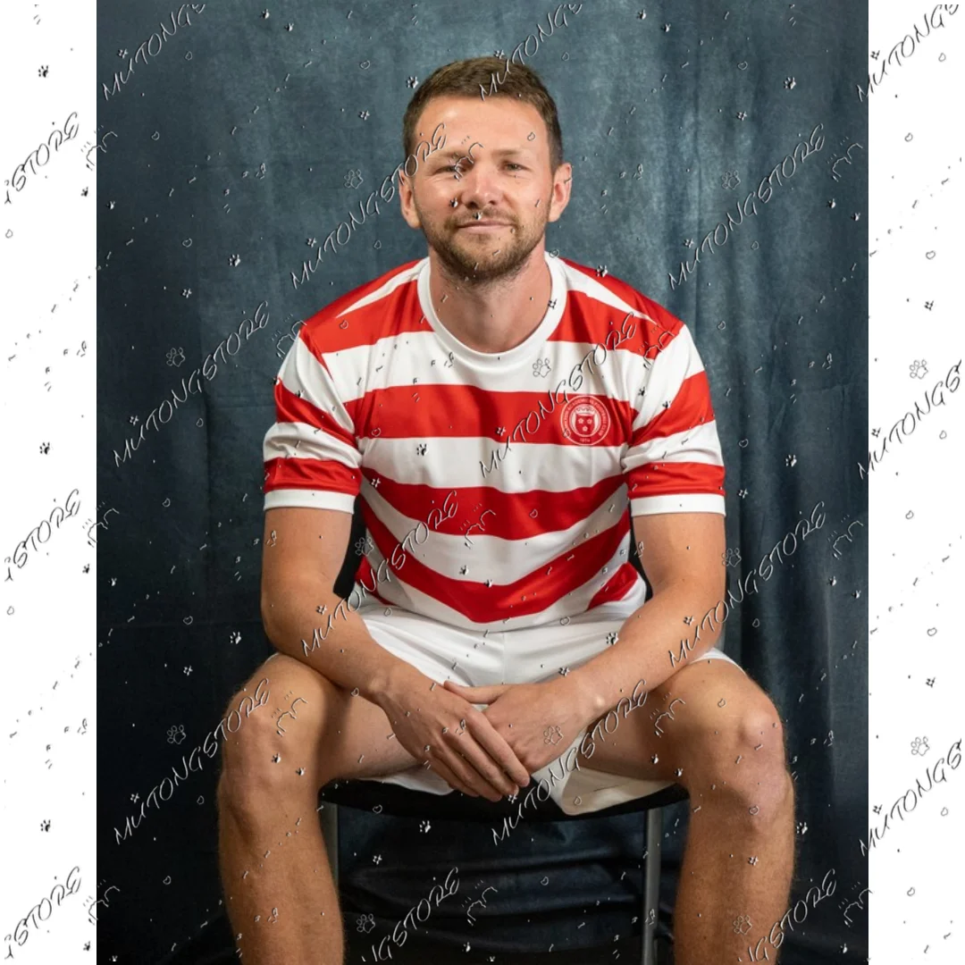 25-26 هاميلتون الأكاديمية المنزل لكرة القدم جيرسي الدوري الاسكتلندي واحد جيرسي الخريف الرياضة الجافة بسرعة تي شيرت رجالي ملابس الأطفال