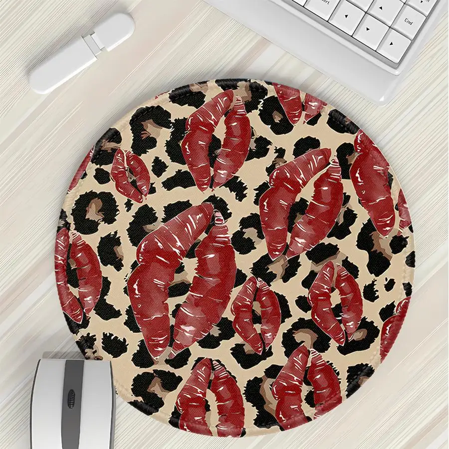 

1pc Mouse Pad office Pad Keyboard Mouse Pad Computer Laptop Pad Desk accessories Game Console Pad Waterproof Lip Star Leopard