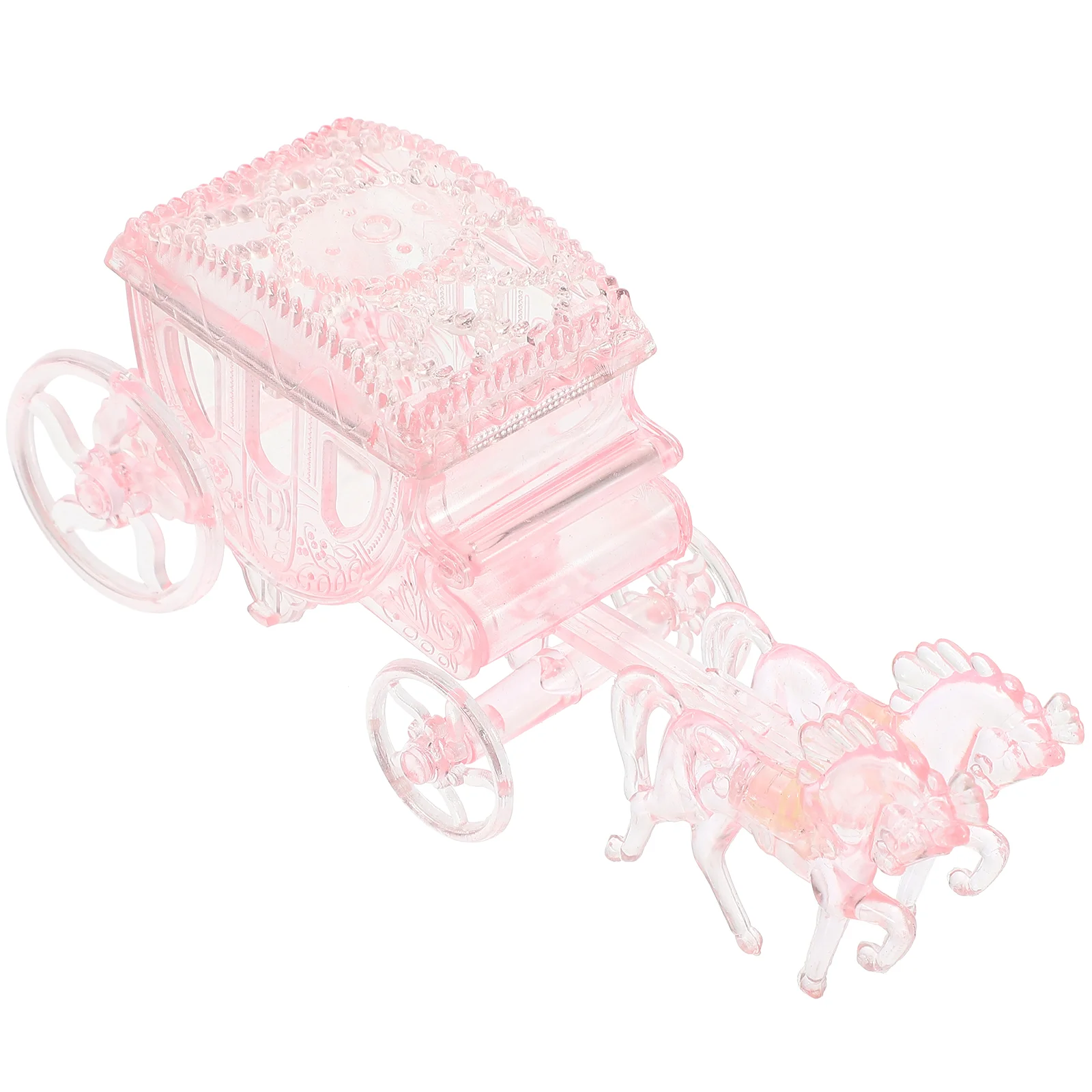 Carriage Favor Boxes Candy The Gift Party Desktop Containers for Wedding Pink Packaging