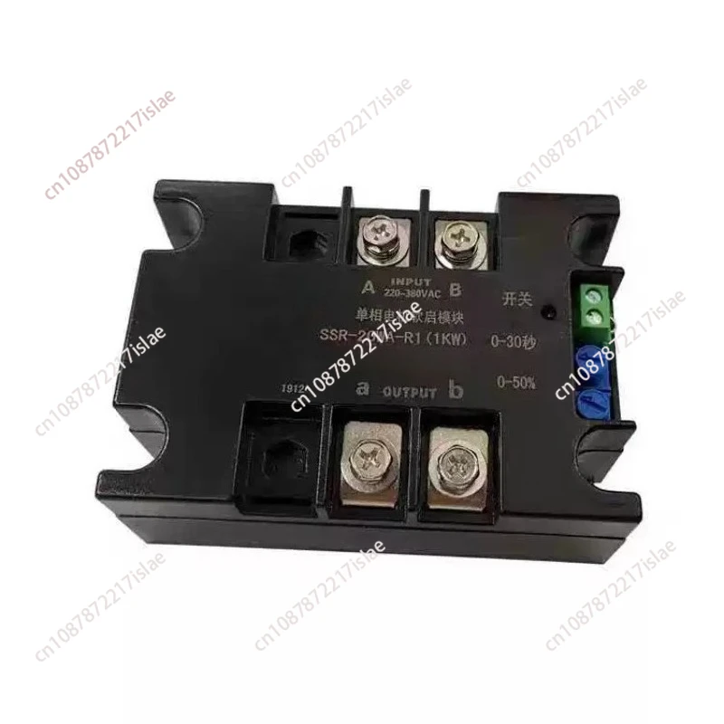 2-8KW 220V Single Phase Motor Soft Starter, 50-60Hz Smart Module Compatible with SSR-100WA-R