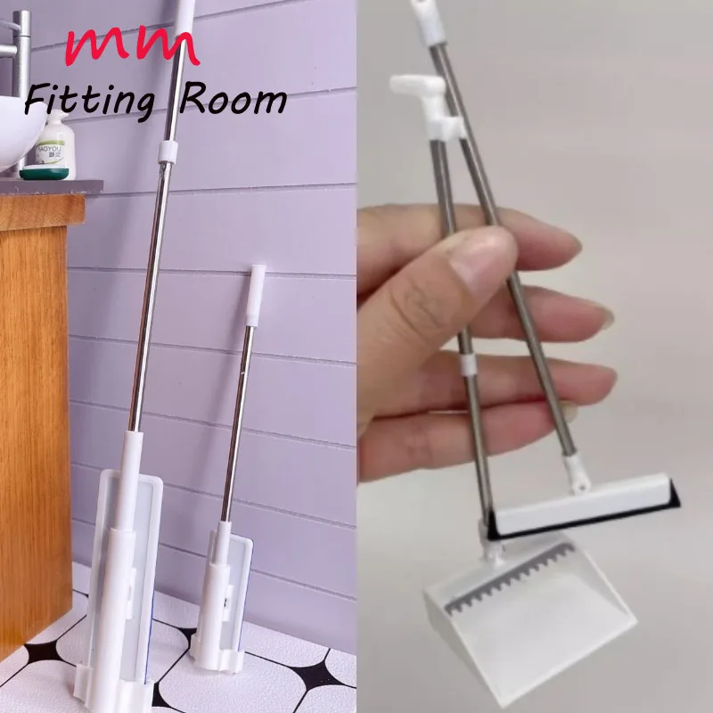 

1/6 1/12 scale male female dolls accessories Mini mop model for 12'' 6'' TBLeague JIAOU DOLL action figure