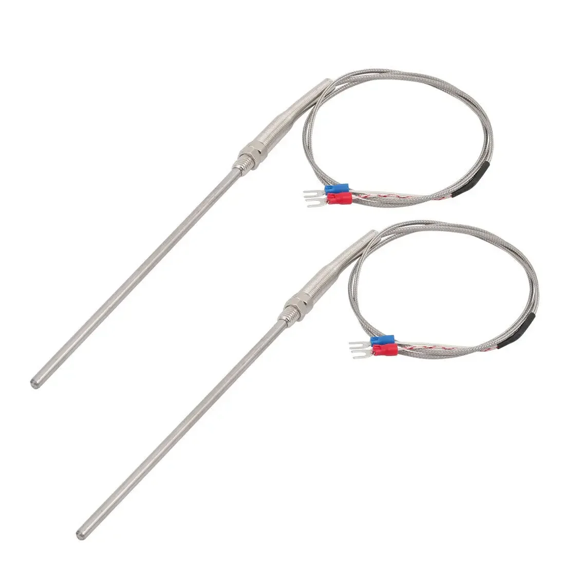 

2Pcs K-Type Thermocouple Probe Sensor Temperature Controller 1 Meters Length