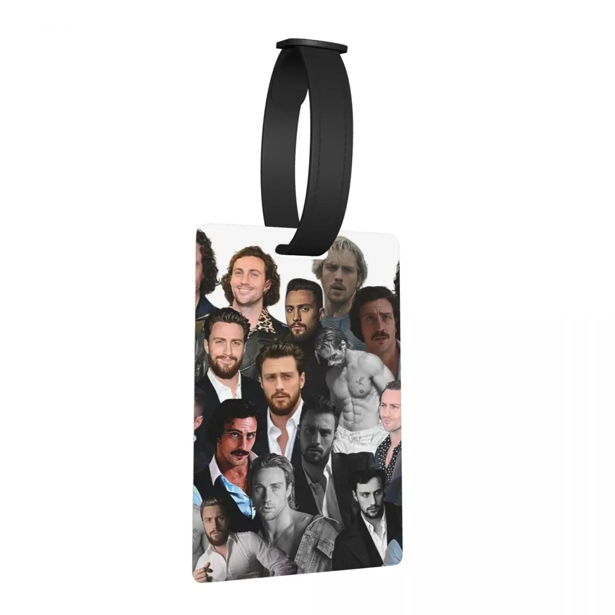 

Аарон-тайлор Джонсон фотоколлаж багажные бирки аксессуары для чемодана модный багаж посадочная бирка держатель этикетки ID имя адреса