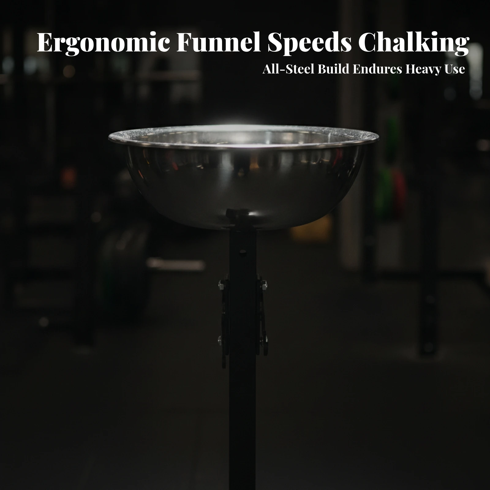 Magnesia Rack with Stainless Steel Bowl Space-Saving Gym Chalk Stand with Wheels Chalk Bowl with Stand Heavy-Duty Easy to Clean