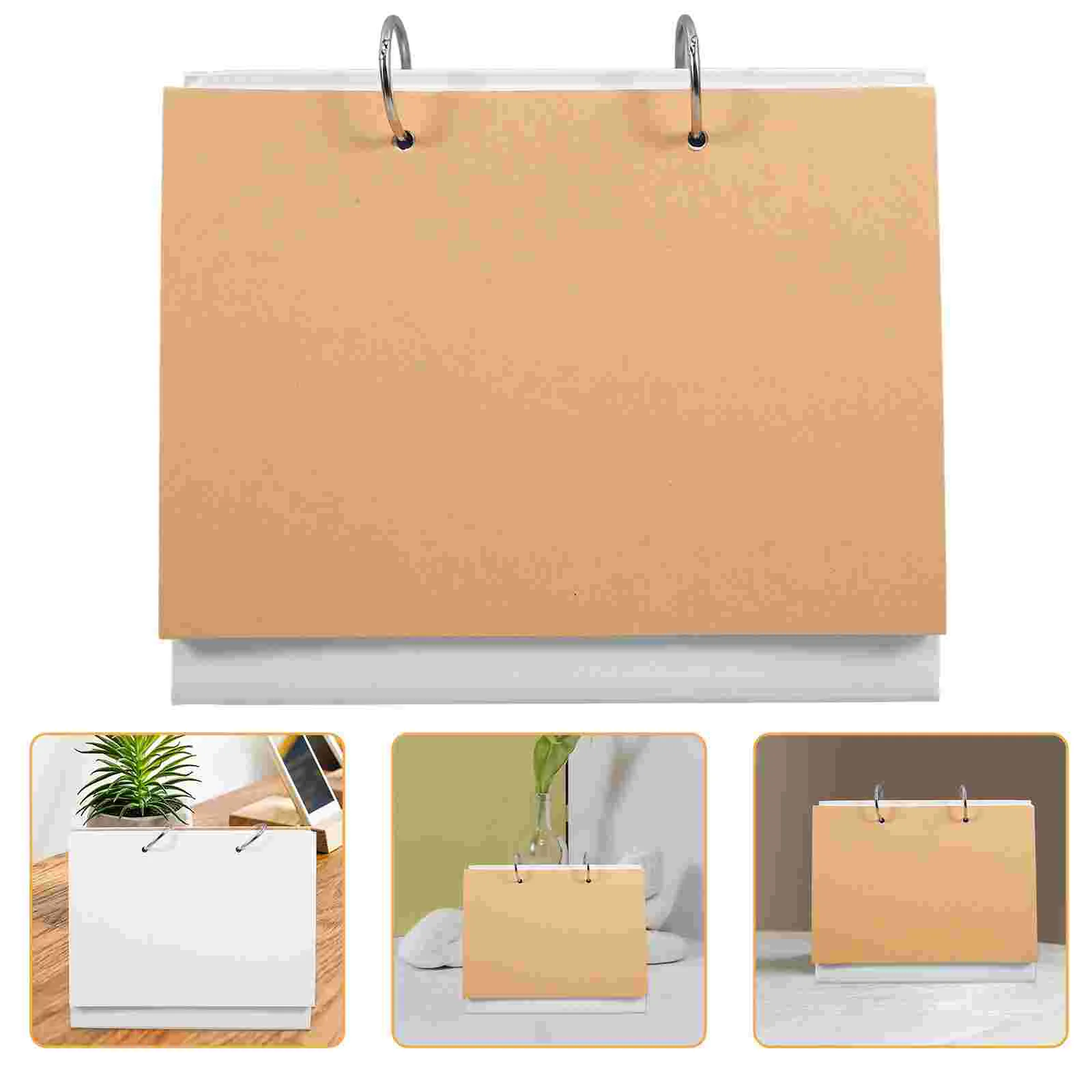 

Calendar Blank Desk Graffiti Decorative Standing Flipped Empty Photo White Hand Drawing Office