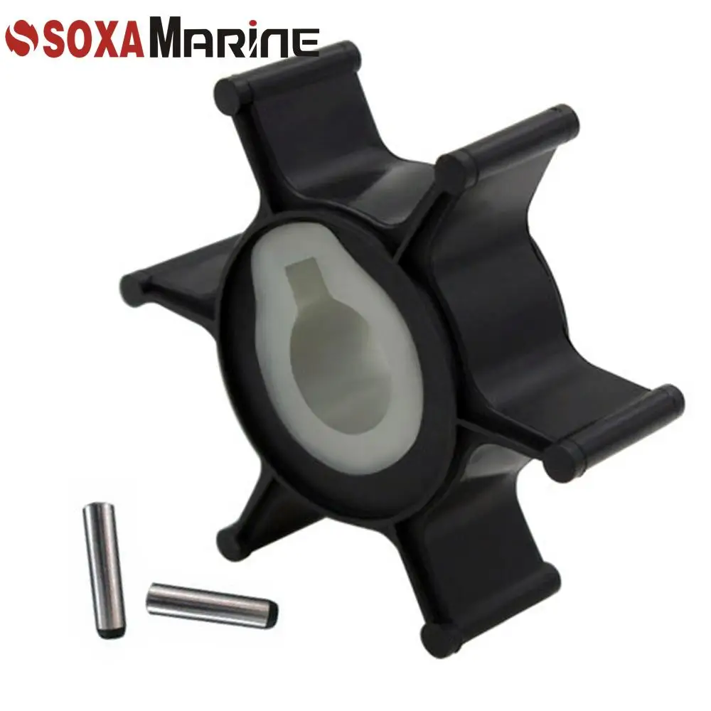 646-44352 Water Pump Impeller W/ Key For Yamaha 2HP 2 stroke Outboard 2A 2B 2C 646-44352-01 646-44352-00 646-44352-01-00 Boats