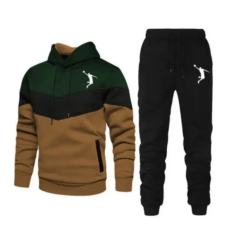 Hoodies Suits Men Two Piece Tracksuit Sweatshirt Sets Thick Sportswear Sport Suits Casual Sweatshirt And Sweatpants New Fashion