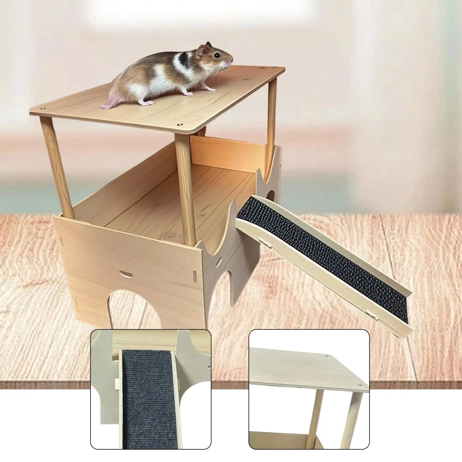 Hamster House Castle Cage Accessories Pet Supplies Hiding Guinea Pig Hideout for Hamsters Ferrets Gerbils Mice Rabbits