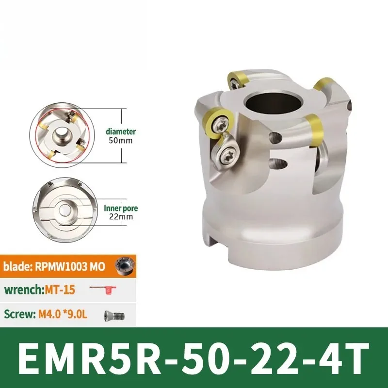 GUS EMR4R 5R Outer Diameter40 50 63 80 100mm Aperture 16 22 27 32 CNC Machining Collet for Milling Chuck RPMT0802 RPMW1003 Blade