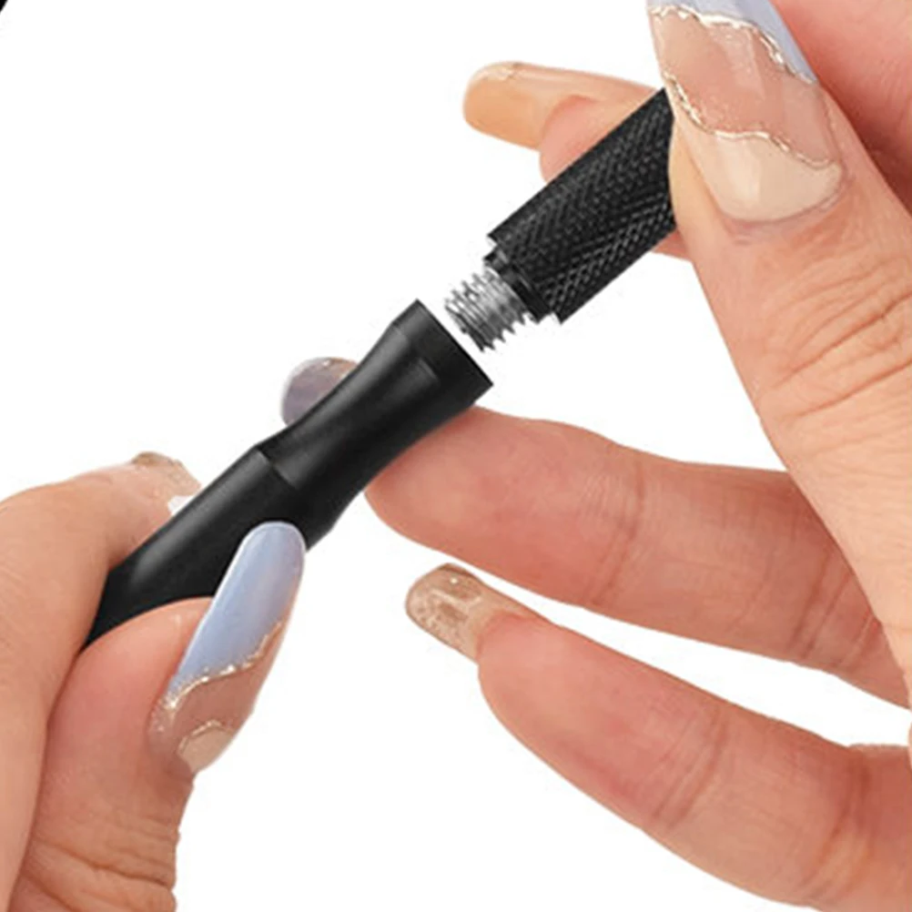 

Aluminum Alloy Tattoo Pen Makeup Eyebrow Pencil Multifunction Comfortable Grip Dual-ended Brows