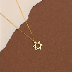 David Star necklace, Jewish Star necklace, David Star pendant, personality, trendy accessory