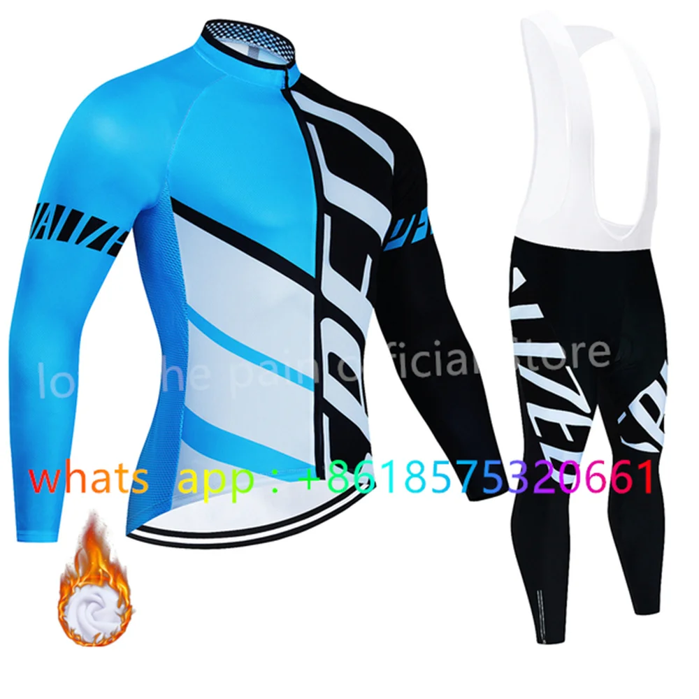 

Winter Thermal Fleece 2022 Cycling Jersey Set Racing Bike Cycling Suit Mountian Bicycle Cycling Clothing Ropa Ciclismo Bicycle