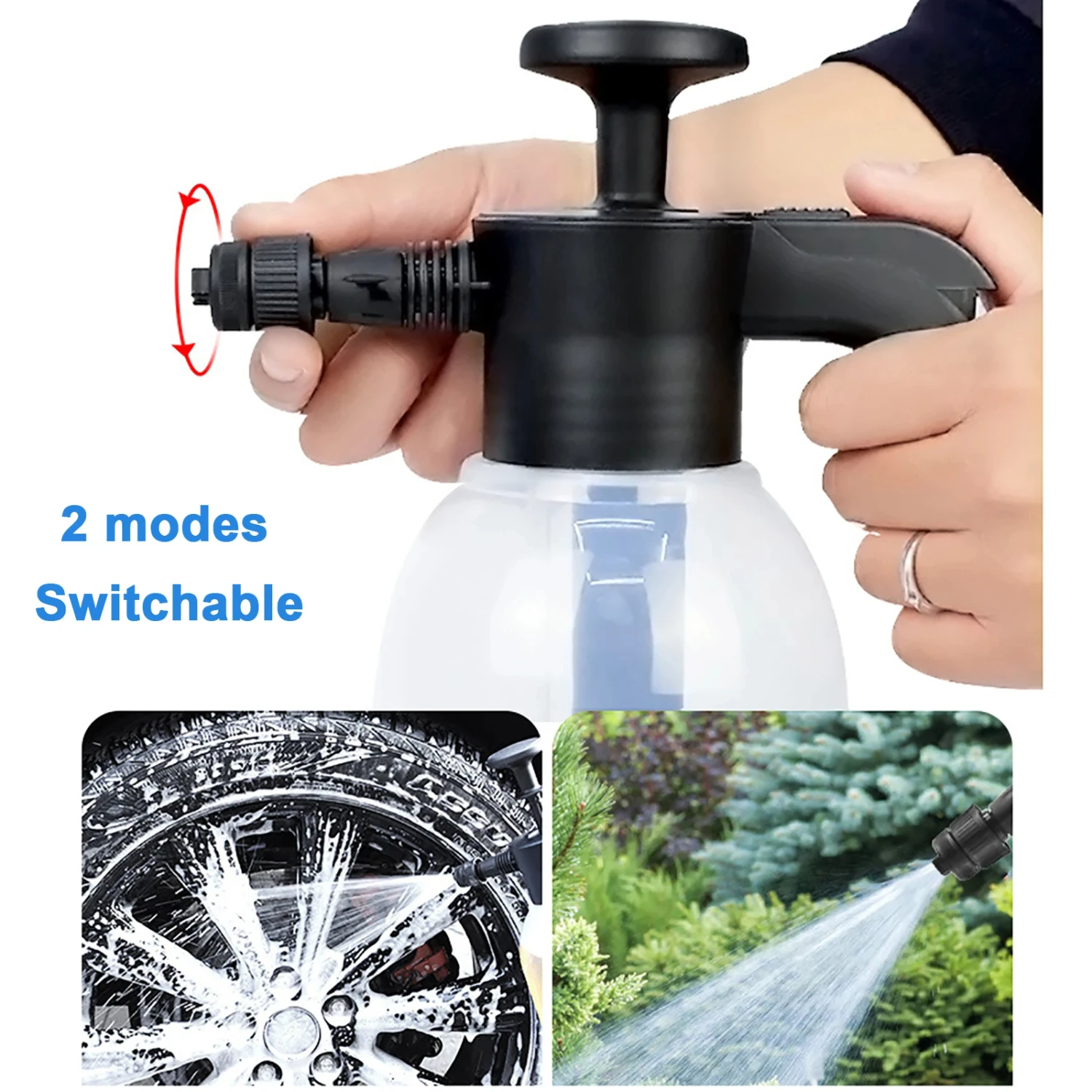 Efficient and Powerful 2L Hand-held Foam Sprayer for Perfect Gardening and Auto Cleaning - Ideal Foam Washing Canister for Car W