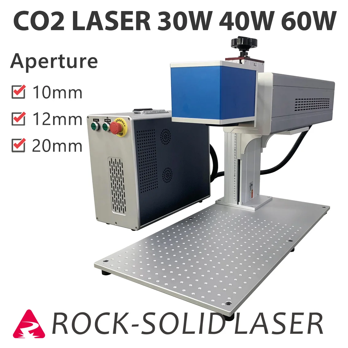 30W CO2 Laser Engraving Marking Machine RF Metal Tube Marker Wood Leather Acrylic Paper Plastic Fabric Glass Ceramic Rubber