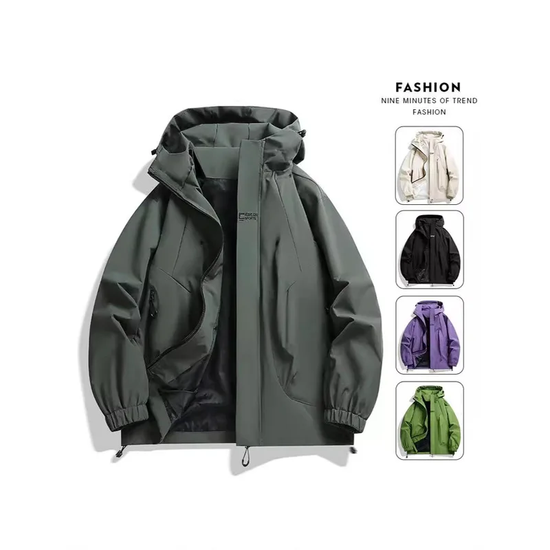 2025New couple's jacket, unisex, spring and autumn thin coat, waterproof windbreaker outdoor use
