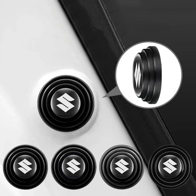 

Для Suzuki S Logo: Защитные наклейки-буферы для дверей автомобиля, звукоизоляционные резиновые противоударные накладки, автоаксессуары