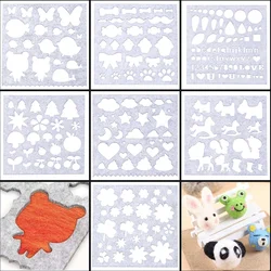 7 Piece Wool Felt Mold Needled Felt DIY Creative Craft Mold Sticker Handicraft Molding Mold Sewing Accessories