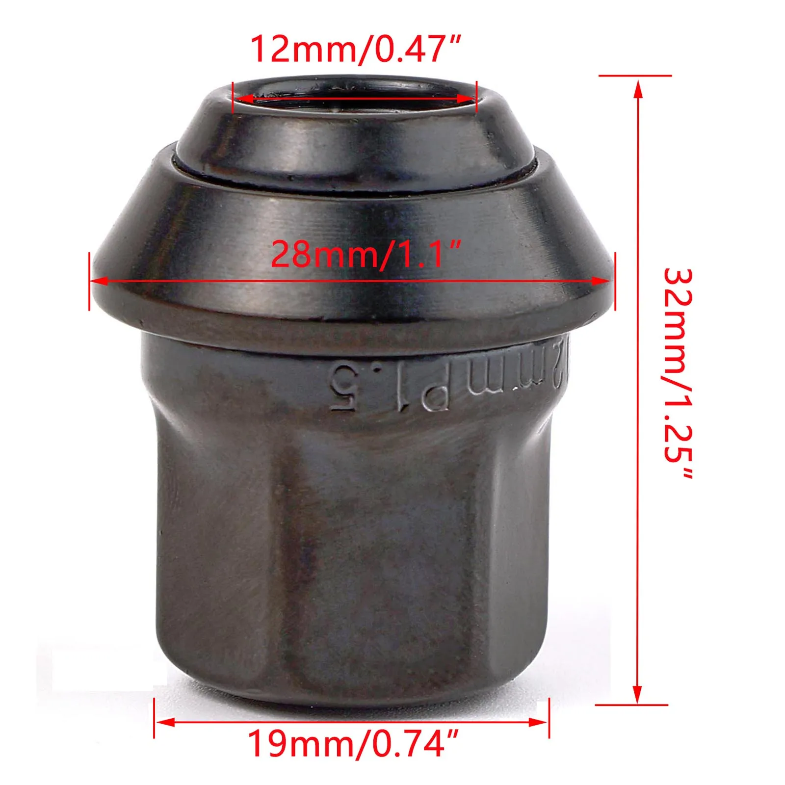 

20x Wheel Lug Nuts Bolts M12x1.5 For Ford Fiesta Focus C-Max Kuga Mondeo 2003 2004 2005 2006 2007 2008 2009 2010 2011 2012 2013