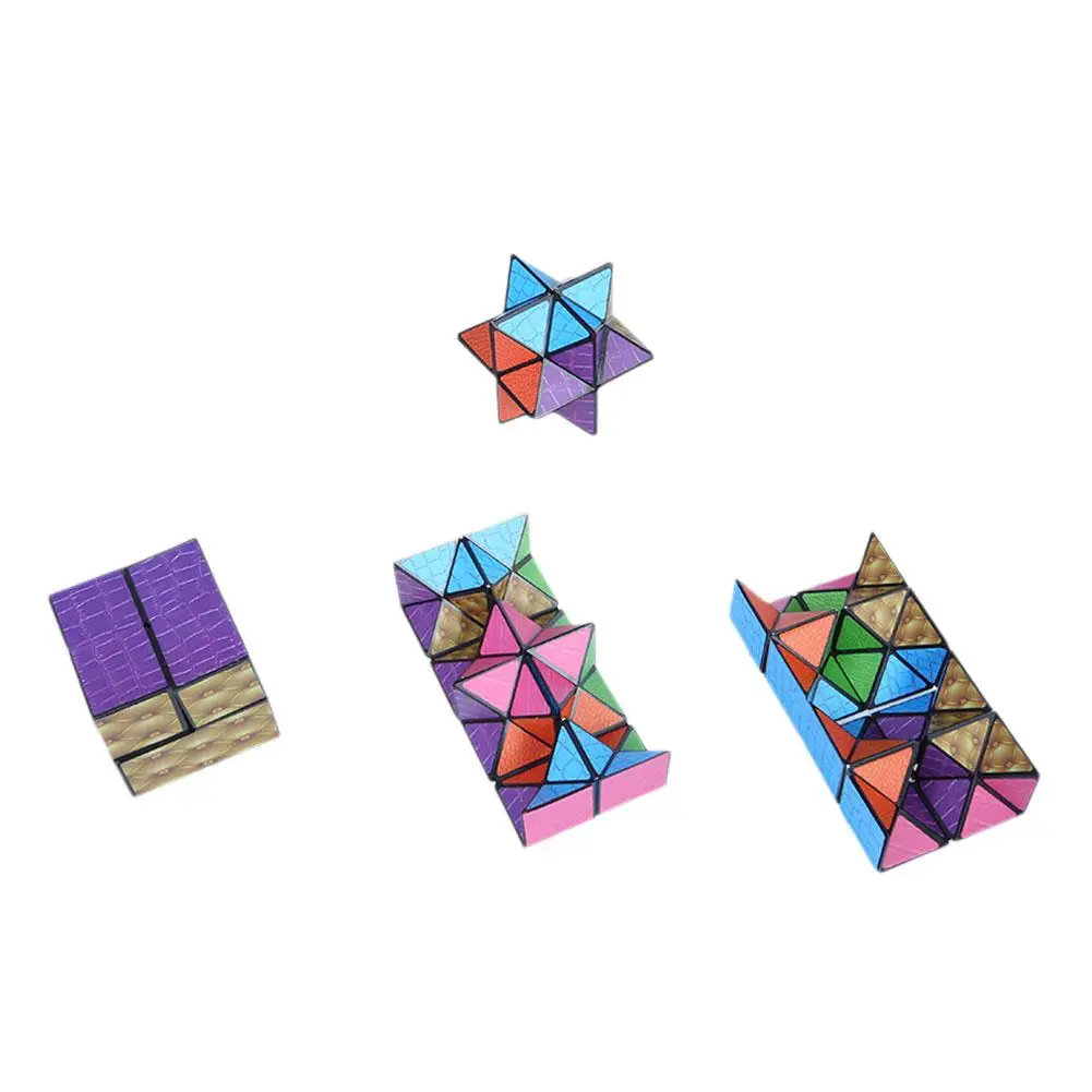 Kreativer Stern Geometrischer Magnetwürfel Vielseitiges Unendliches Antistress-Schreibtischspielzeug aus ABS-Material Wasserdichter Zauberwürfel – Detail 5