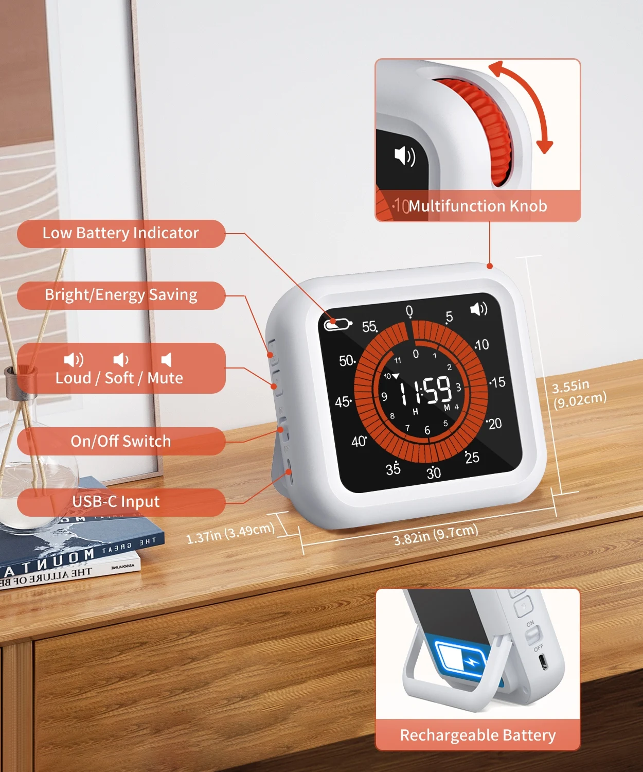 Visual Digital Timer Multi-pur - Commercial Kitchen Timer recension och pris