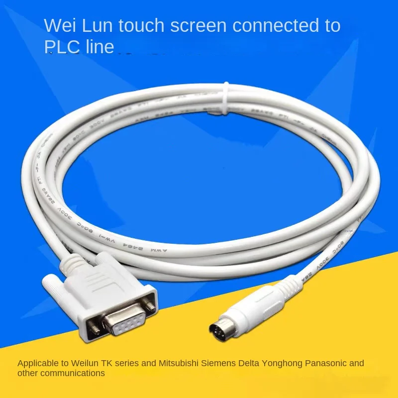 TK6070-FX For Weinview TK6070 HMI Touch Screen Connect Mitsubishi FX Series PLC FX2N FX3U TK6070IH/IK/IP-FX Programming Cable