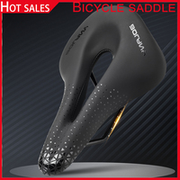 BOLANY Bicycle Saddle Mountain Bike Seat Cushion PU Hollow Breathable Shock Absorber Sponge Saddle Riding Accessories Bicycle