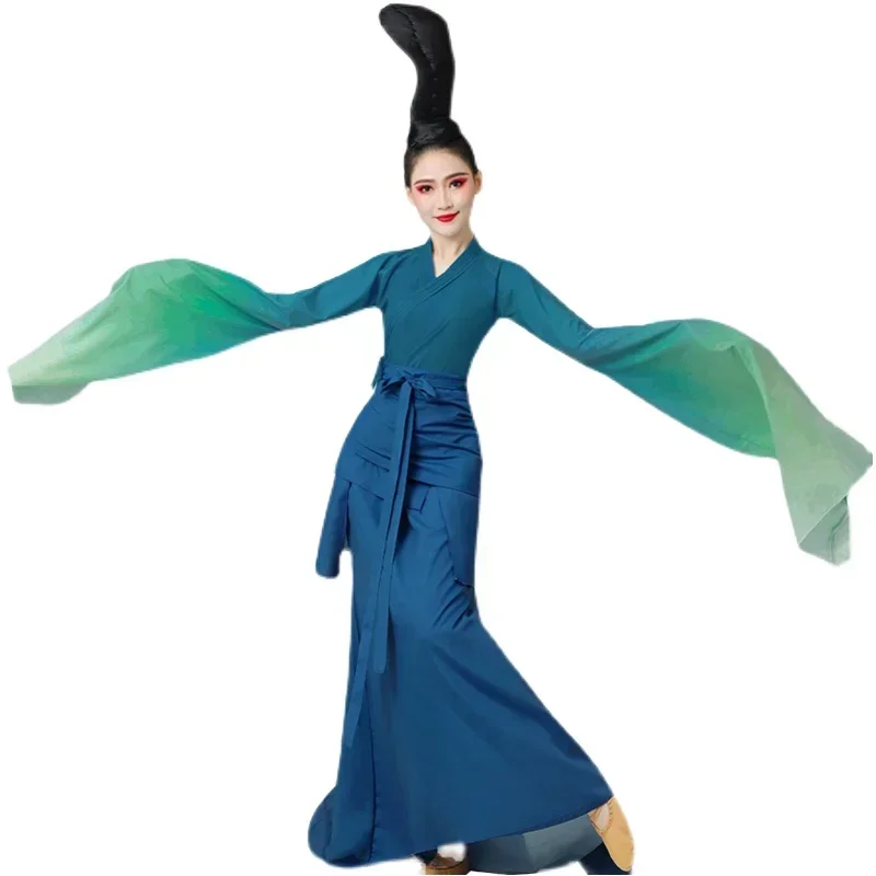 Chinese Folk Dance Hanfu Classical Dance Costume Adult Square Dancer Yangge Costumes National Dance Wear Professional Stage