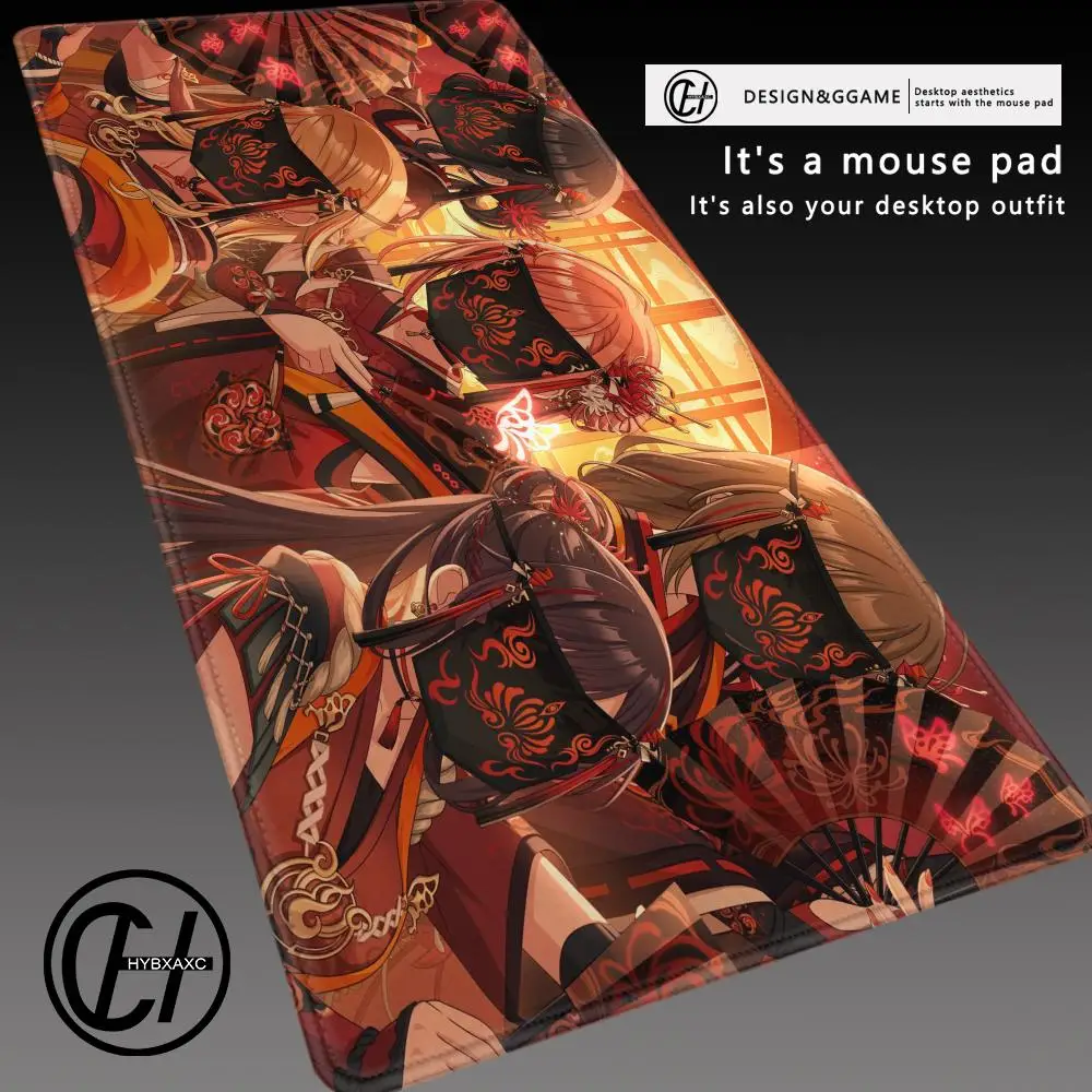 Virtual Idol Rubber Mouse Mat Vtuber Anime HD Priting Playmat Office Game Creative Black And White Desk Mat