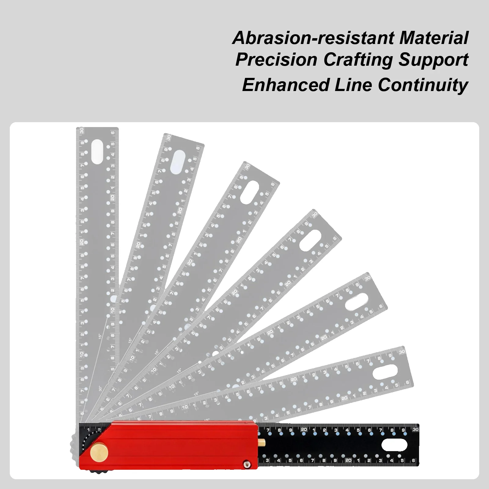 ไม้บรรทัดสี่เหลี่ยม 12 นิ้ว แบบเมตริกและแบบอิมพีเรียล ไม้บรรทัดที่แม่นยำสำหรับงานช่างไม้ วัดขนาดงานไม้ งานก่อสร้าง