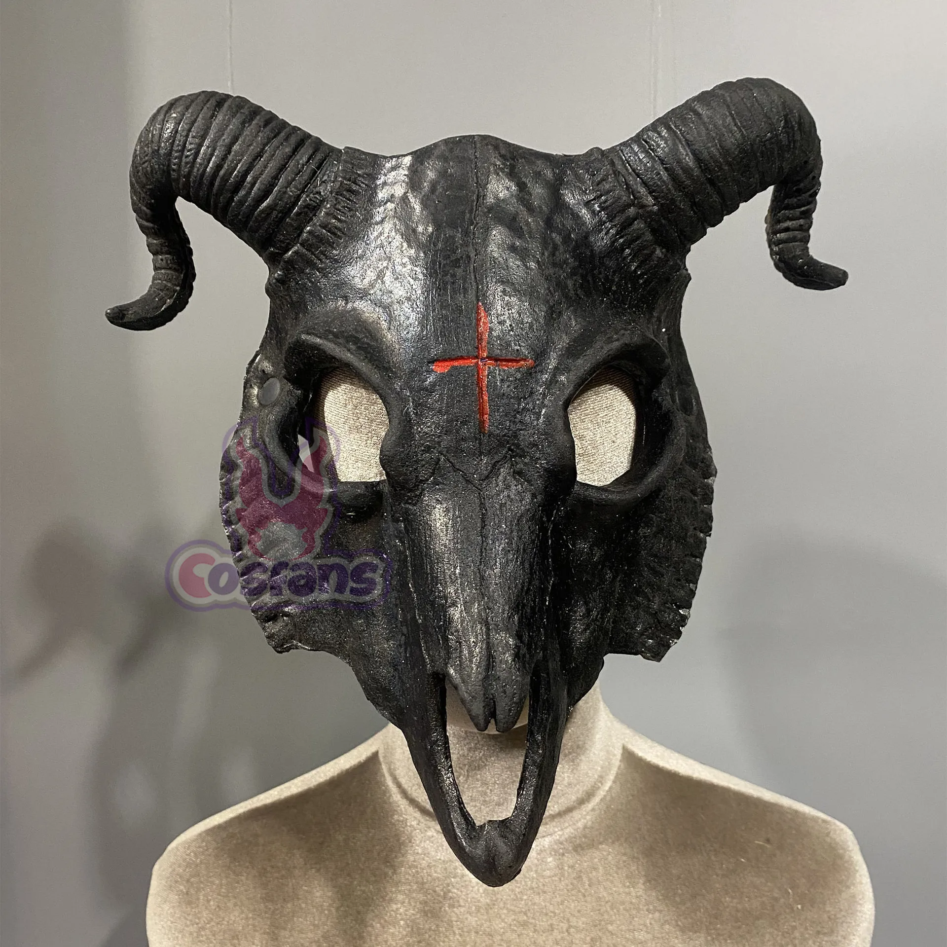 Goat Skull Mask Masquerade Cosplay Carnival Party Demon Animal Skeleton Mask Rave Halloween Mask Party Cosplay Props image 3
