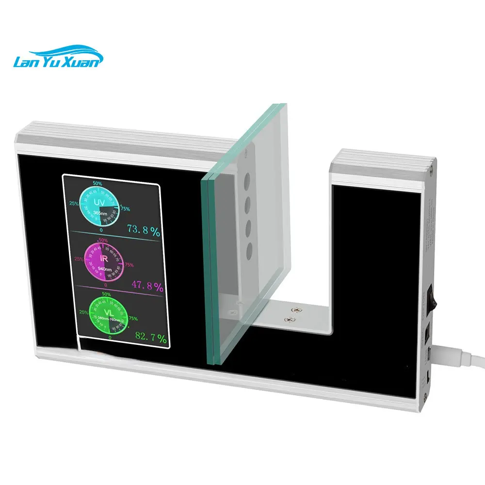 940 Ir 365 Uv 380-760nm Vl Decca DC-183 Spectrum Transmissiemeter Voor Uv Ir Transmissie Test Film Glas Raam Tint Test Test Test