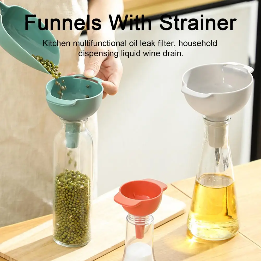 Kitchen Funnels Funnels Multifunctional Kitchen Funnels Space-saving Set for Easy Storage Beautiful Decorations Efficient Liquid