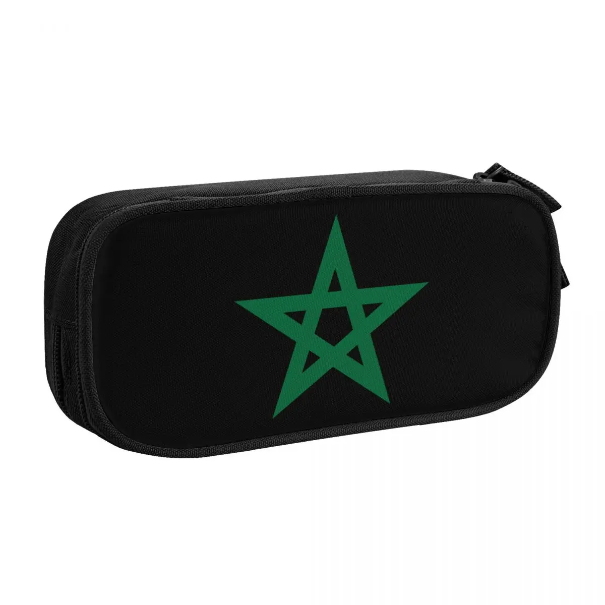 Customized Morocco Flag Cute Pencil Case Girl Boy Large Capacity Moroccan Proud Patriotic Pencil Box School Supplies