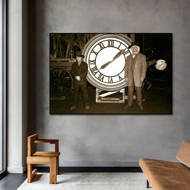 Back To The Future Classic Movie Poster Retro Wall Art Picture Canvas Print Painted As Living Room Home Decoration
