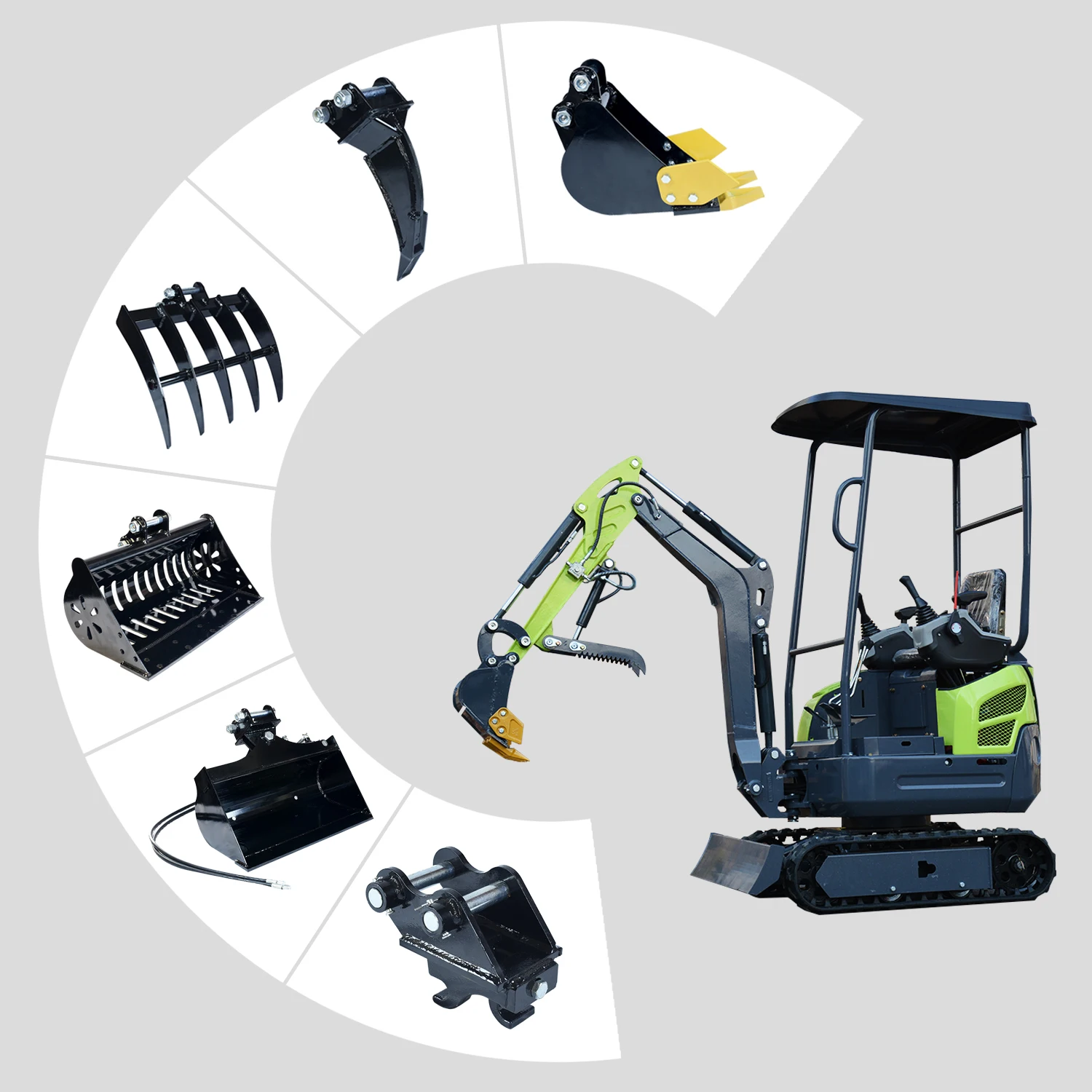 

Customized Cheap Mini Digger Excavator 1.6 Ton Multifunctional Chinese Mini Digger Factory High Quality Crawler