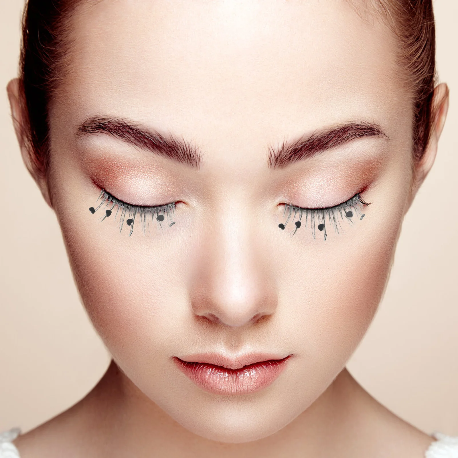 3 Paires de Cils à Paillettes, Cils Colorés Finement Traitées, Extensions de Cils pour Maquillage Quotidien, Faux Cils Colorés