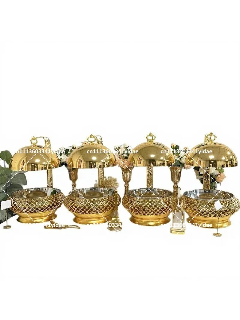 Luxury Stainless Steel Hanging Chafing Dish Buffet Food Warmer for Wedding Party Catering Serving
