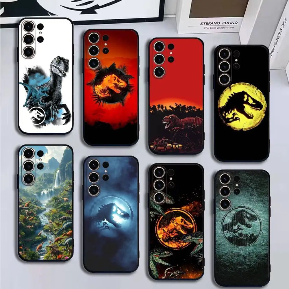 

Hot J-Jurassic Park Phone Case For SamsungS25,24,21,22,23,30,Ultra,20,Plus,Fe,Lite,Note,10,9,Soft Black Cover