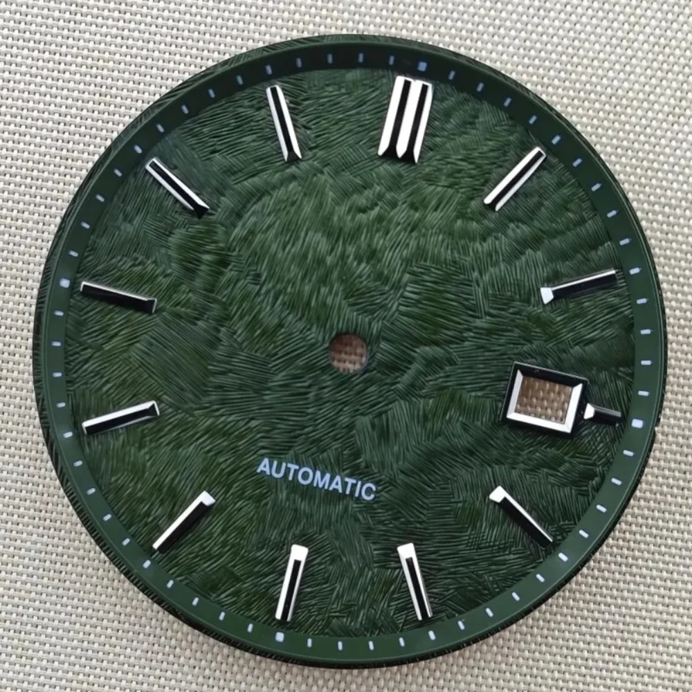 

New 33.5mm No logo Warm Pink Patterned Watch Dial for NH35/36/4R Movement Case Mod Parts